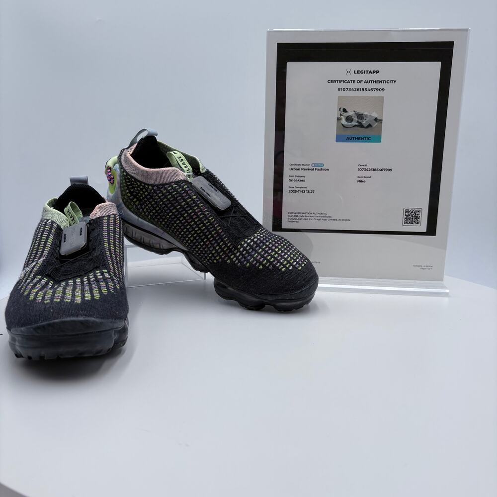 Nike Air VaporMax 2020 Flyknit “Black / Barely Volt” — Authenticated